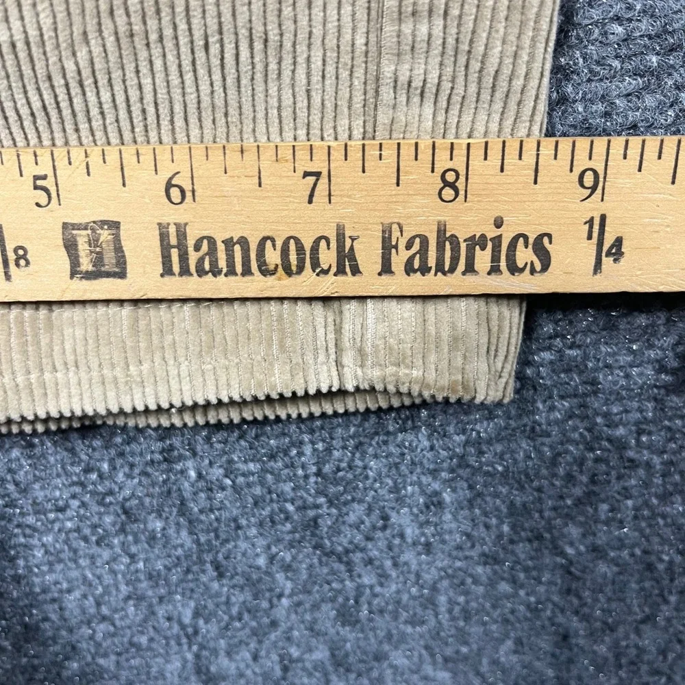 L.L.Bean Corduroy Pants Mens 38x30 Tan Classic Fit Stretch Trousers 502835